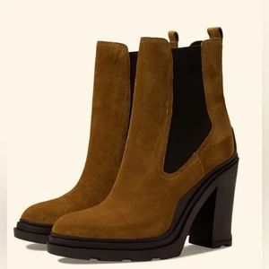 Marc Fisher LTD Womens Lug Sole Ramio Heeled Chelsea Booties Boota 8.5 M $219